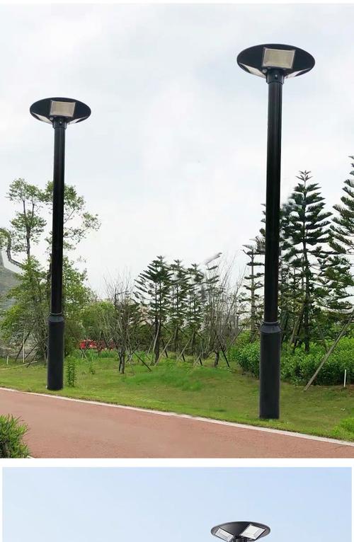 新款太陽(yáng)能庭院燈戶外高桿路燈防水別墅花園酒店小區(qū)公園廣場(chǎng)一